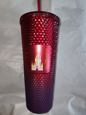 Walt Disney World 50th Anniversary PINK/PURPLE Studded Starbucks Tumbler Cup  | eBay