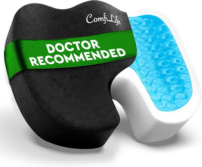 Premium Gel + Memory Foam Seat Cushion   Doctor Recommended Office Chair Cushion