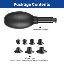 Lens Sucker Kit Lens Sucker Repair Tool Silicone Opener Black Anti-fingerprint