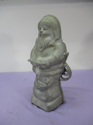Vintage Aluminum Santa Clause Standing with Toy Sack CAST CAKE MOLD  GRISWOLD ??