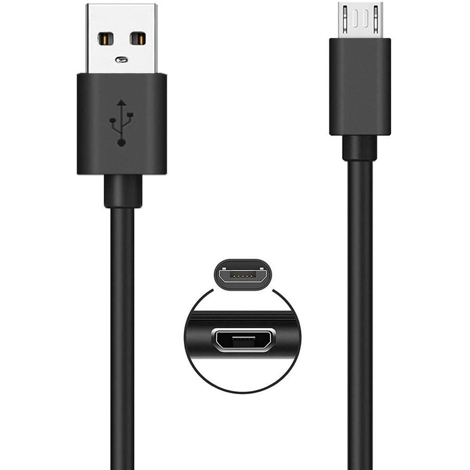 Cable de carga rápida micro USB de 3/6 pies para cargador de teléfono Samsung Android Foto 2 de 4