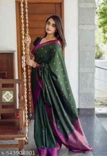 Women's Jacquard Saree With Separate Blouse Piece
