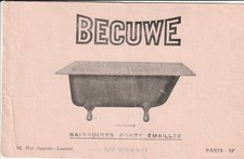 P180 BUVARD BECUWE Baignoires en Fonte émaiillée