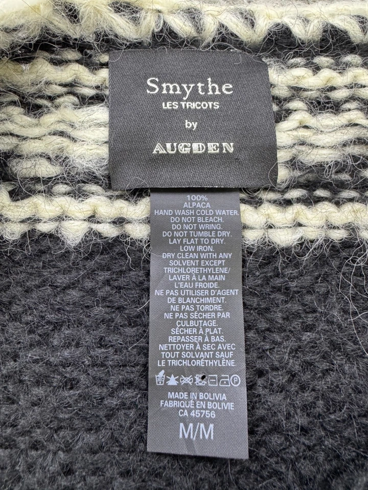 Свитер женский Smythe x Augden средний альпака ручная вязка капризное событие праздник - Изображение 3 из 4