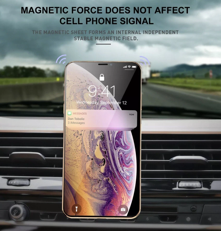 Magnetic Mobile Phone Holder in Car Air Vent Bracket Mount For Auto Accessories - Image 4 of 4