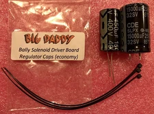 Big Daddy Regulator Cap Kit For Bally/Stern Solenoid Driver Board (Economy Ver)