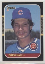 1987 Donruss Drew Hall #594 0s5