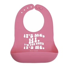 Bella Tunno Waterproof Silicone Baby Bib with Large Food Catcher Pocket - New