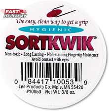 LEE 10053 Sortkwik Fingertip Moisteners, 3/8 Oz, Pink, 3/Pack