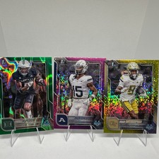 🔥! 135 Bowman Football Card Lot Inserts Only, &4 Sage autos, info/ description