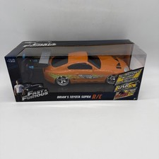 Fast Furious Brian's Toyota Supra R/C Orange Car w/ Remote Jada Toys -- NEW