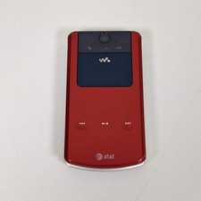 Sony Ericsson Walkman W518a Red Flip Phone AT T 