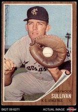 1962 Topps #184 Haywood Sullivan Normal Tint Athletics COMMON VARIATION 1 - POOR