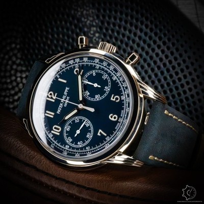 Patek Philippe Chronograph 5172G-001 Blue Dial White Gold Box & Papers