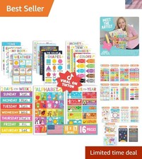16 Colorful Educational Posters for Toddlers - Homeschool  Classroom Decor