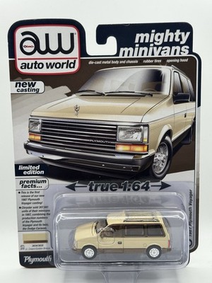 Auto World Limited Edition Mighty Minivans 1987 Plymouth Voyager - 1:64 Diecast