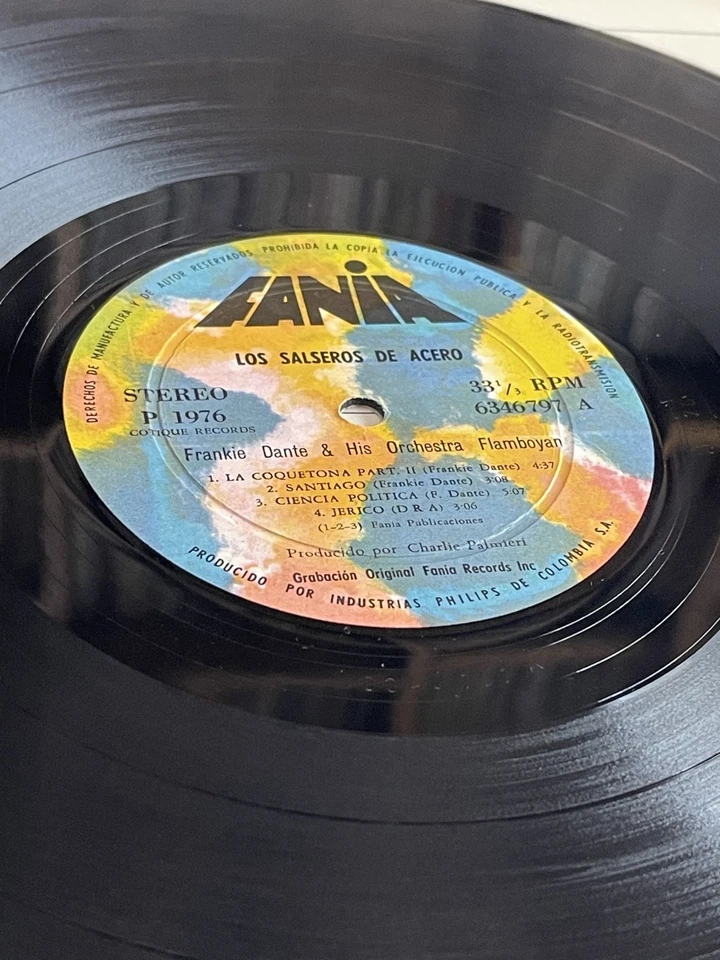 Frankie Dante & His Orchestra Flamboyan – Los Salseros De Acero - Promo - Image 3 of 4