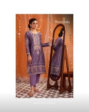 Asim Jofa Women's Pakistani 2-Piece Embroidered Lurex Jacquard Kurta Trouser