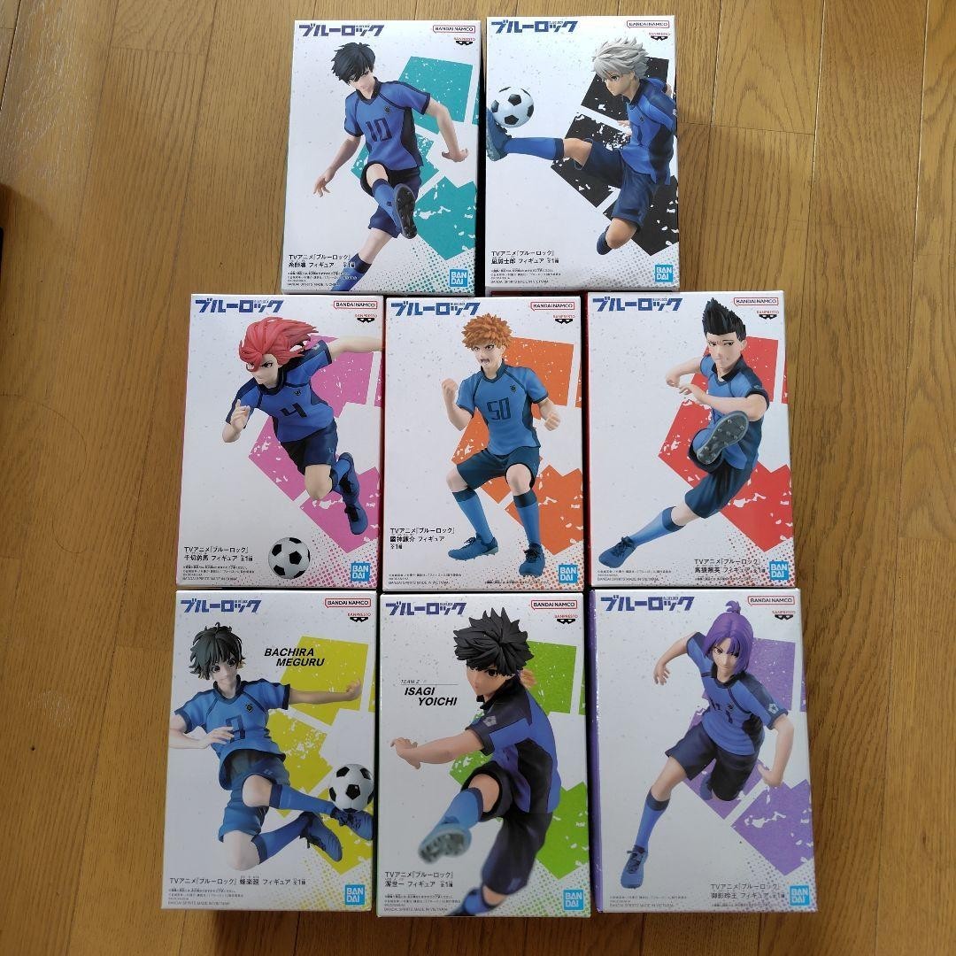 Juego completo de figuras Blue Lock Isagi Bachira Rin Reo Nagi Barou Chigiri Kunigami