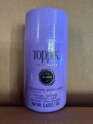 Toppik Hair Filler Volumizing Micro-Fibers - Black 0.42oz - Imperfect Con