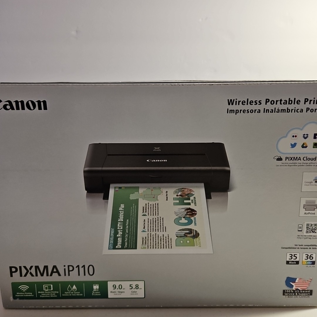 Pixma Ip110 Connect Ipad To Canon Printer Wirelessly Portable