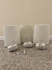 Netgear Orbi RBK43 Tri-Band Whole Home Mesh WiFi System- 6000 sq ft- 2.2Gbps