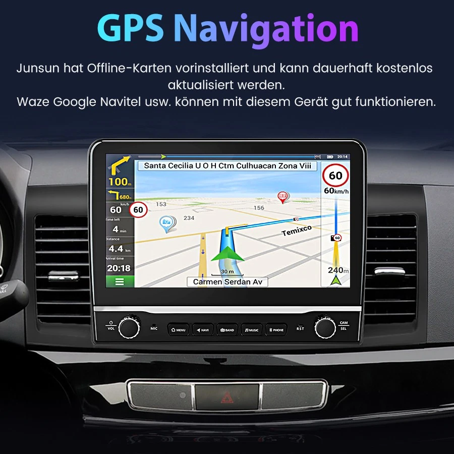 6+128GB SIM DAB+ SWC BT Autoradio Für Mitsubishi Lancer 2008-2012 Carplay 10.1" - Bild 4 von 4