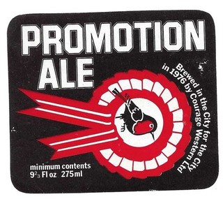 Commemorative Beer Label: Courage Western Bristol for Bristol City Promotion