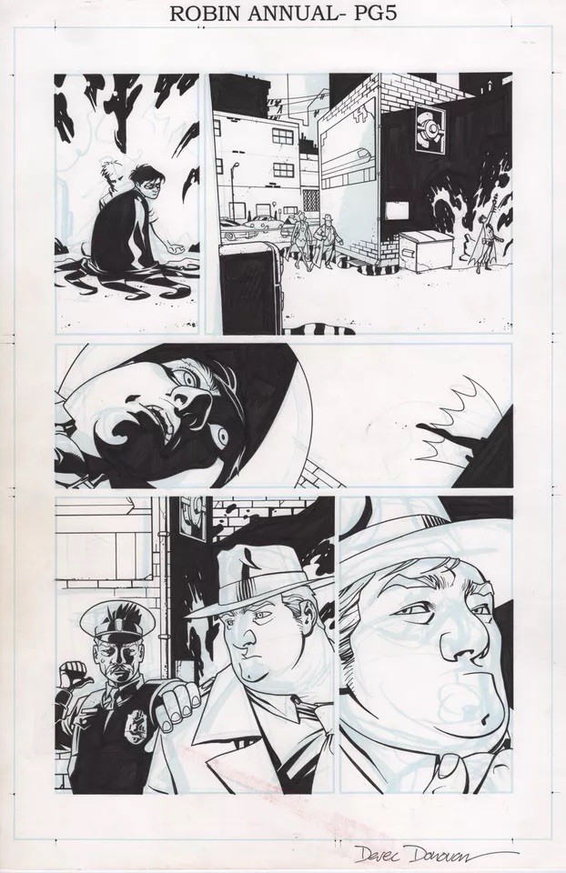 Robin Annual 7 Page 5 By Derec Donovan original comic art DC Comics Comic Art