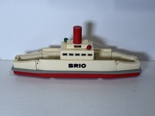 Vintage 1960s BRIO Wooden Ferry Boat 31405 Sweden Car Carrier Ship