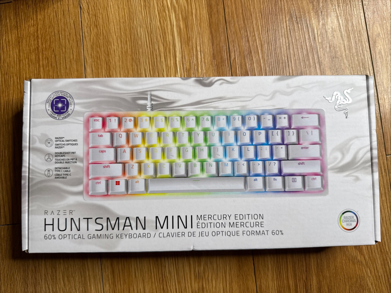 Razer Huntsman Mini 60 TKL Gaming Keyboard - Mercury NEW