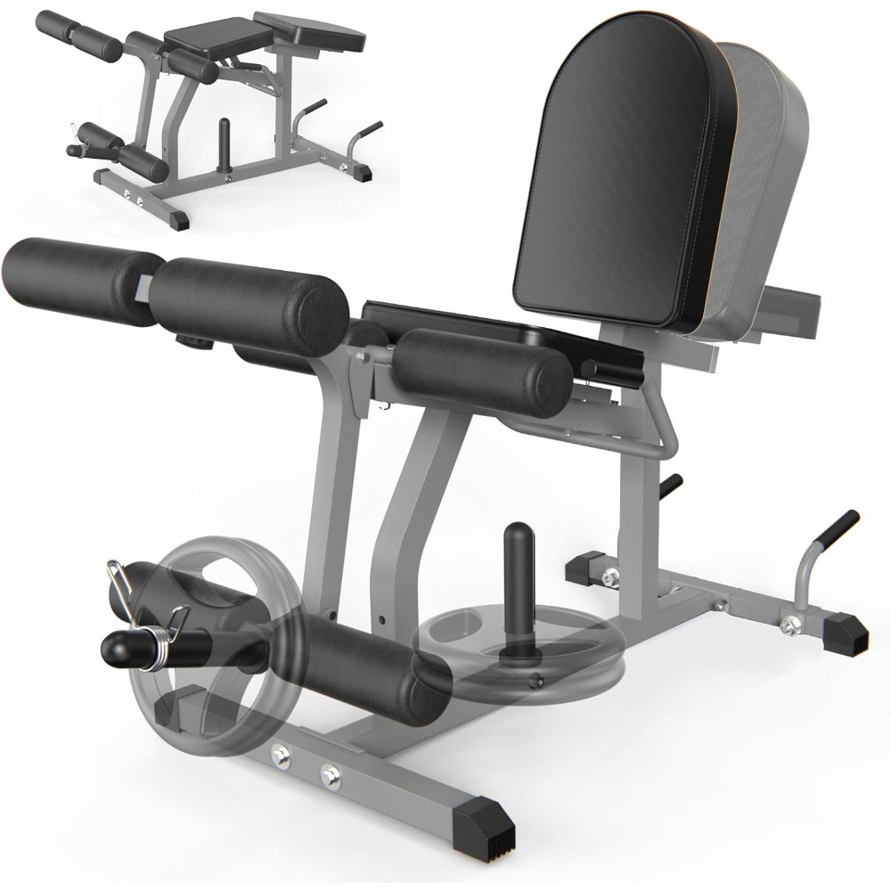 Adjustable Leg Extension and Curl Machine 2 in 1 Home Gym Leg Workout Equipment