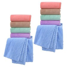 10Pcs Small Animal Bedding Soft Fleece Pet Absorbent Blanket Assorted Color