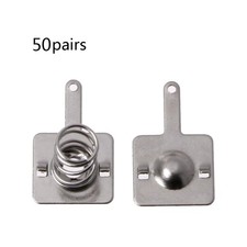 50Pairs AA or AAA Battery Silver Tone Spring Contact Nickeling Plate Replacement