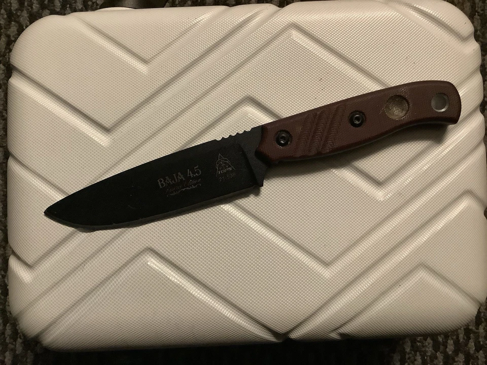 Cuchillos Tops Baja 4.5 Cuchillo Sin Funda Hecho en EE. UU. Hoja Fija Foto 3 de 3