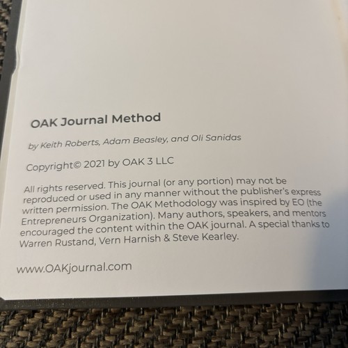 Oak Journal 90 Tage Strukturjournal um jedes Ziel zu erreichen grau neu unversiegelt - Bild 4 von 4