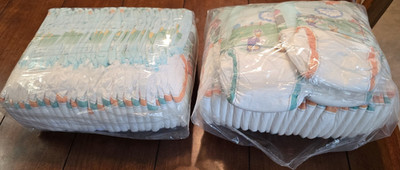 $00.54/diaper - 3T-4T Training Disposable Diapers 57 Count Cartoon Design Unisex