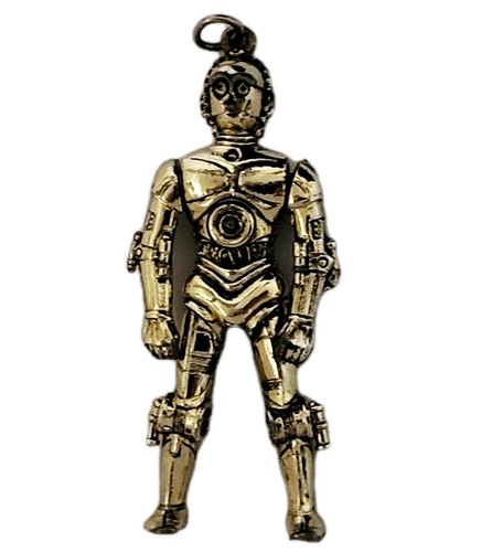 Vintage Star Wars C-3PO Pendant 20th Century Fox 2.13" Pendant W/Movable Arms