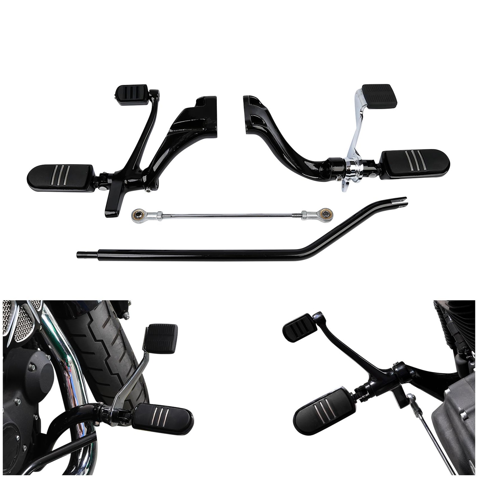 Extended Forward Control Footpegs Kit Harley Sportster 1200 XL883 14-22 50700030