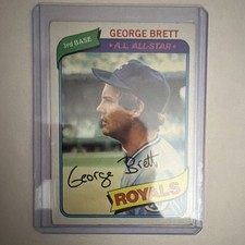 Topps 1980 George Brett #450 Kansas City Royals A.L. All-Star Baseball Card