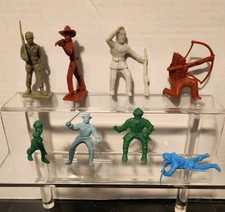 Lot Of 8 Tim Mee Ext. Cowboys And Indians Figures