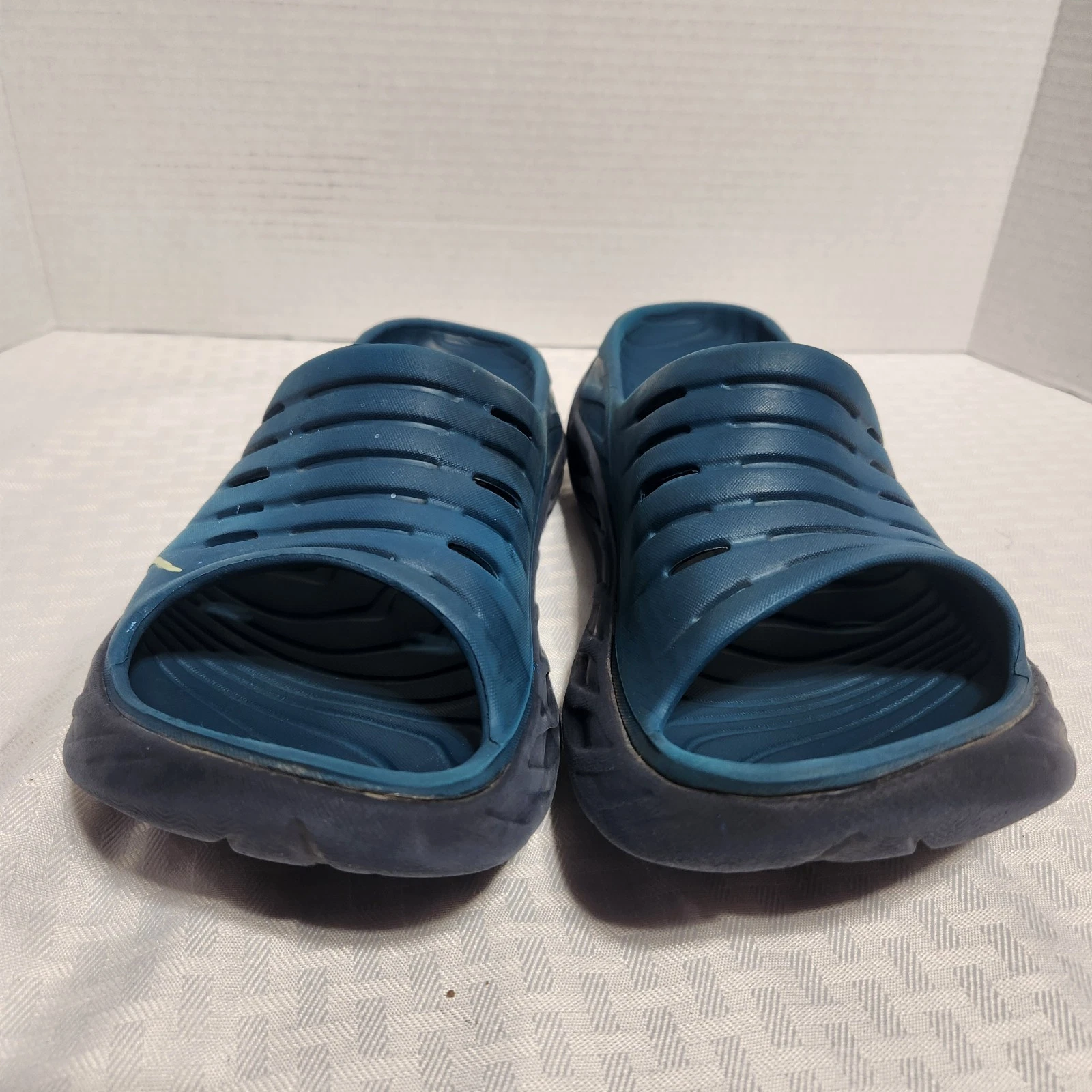 Sandali HOKA ONE ONE uomo taglia 12 blu gomma morbida da recupero