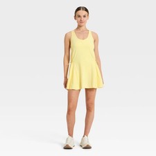 JoyLab Women's Washed Jersey Active Dress Sleeveless Cotton Open Box