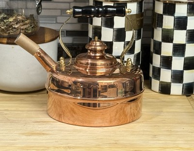Simplex Kensington No 1 Newey Bloomer Copper Traditional Tea Kettle Knob Missing