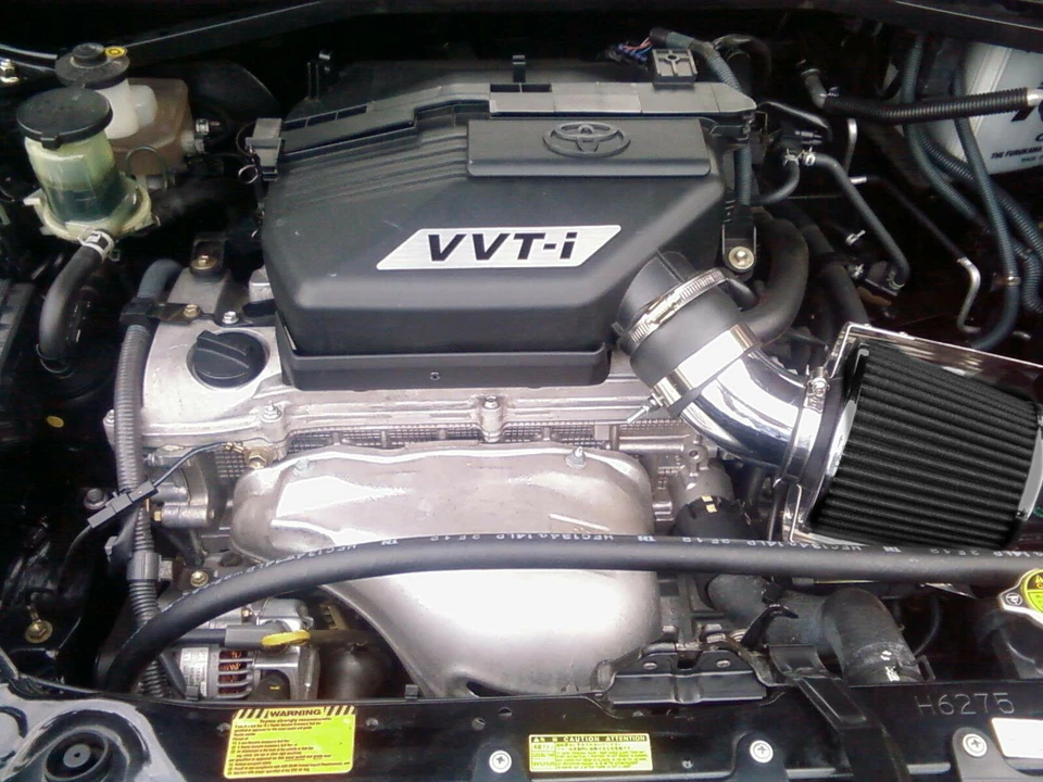 Sistema de admisión de aire Ram corta RW GRIS + filtro Toyota RAV4 2000-2005 2,0 L 2,4 L L4 Foto 2 de 2