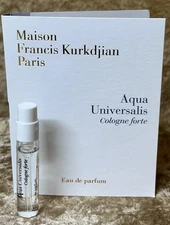 Aqua Universalis Cologne Forte MFK Eau De Parfum 1X Sample 0.06 Fl. Oz./2 Ml.