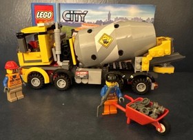 LEGO CITY: Cement Mixer ~ 60018 ~ 100% Complete with Manual ~ Retired