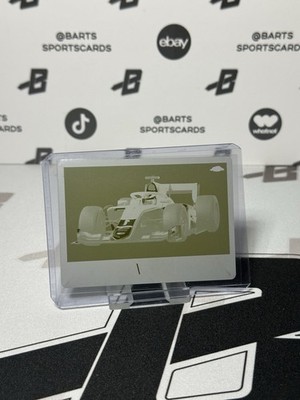 2021 Topps Chrome Formula 1 Robert Shwartzman Yellow Printing Plate 1/1 #T61-RS
