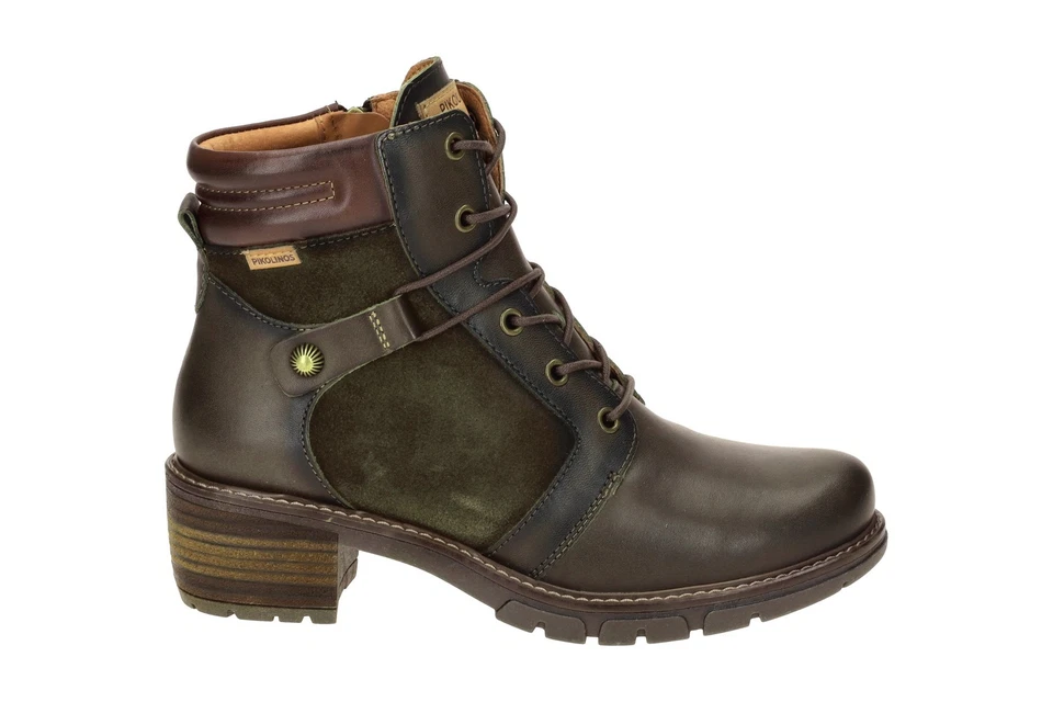 Zapatos Pikolinos SAN SEBASTIA verde mujer botines W1T-8979C1 forest NUEVO - Imagen 2 de 4