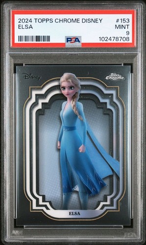 Elsa - 2024 Topps Chrome Disney PSA 9